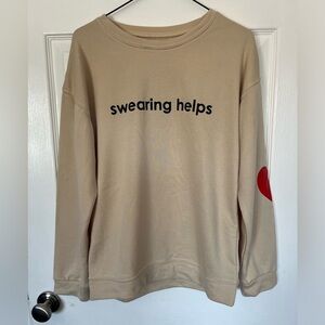 “Swearing Helps” Crew Neck